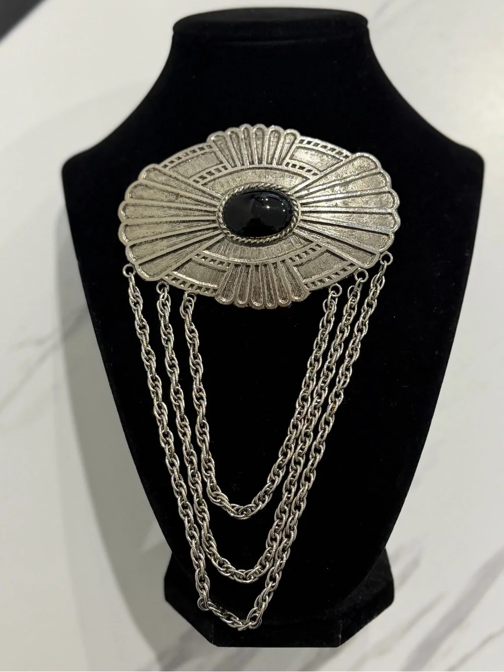Vintage large silver